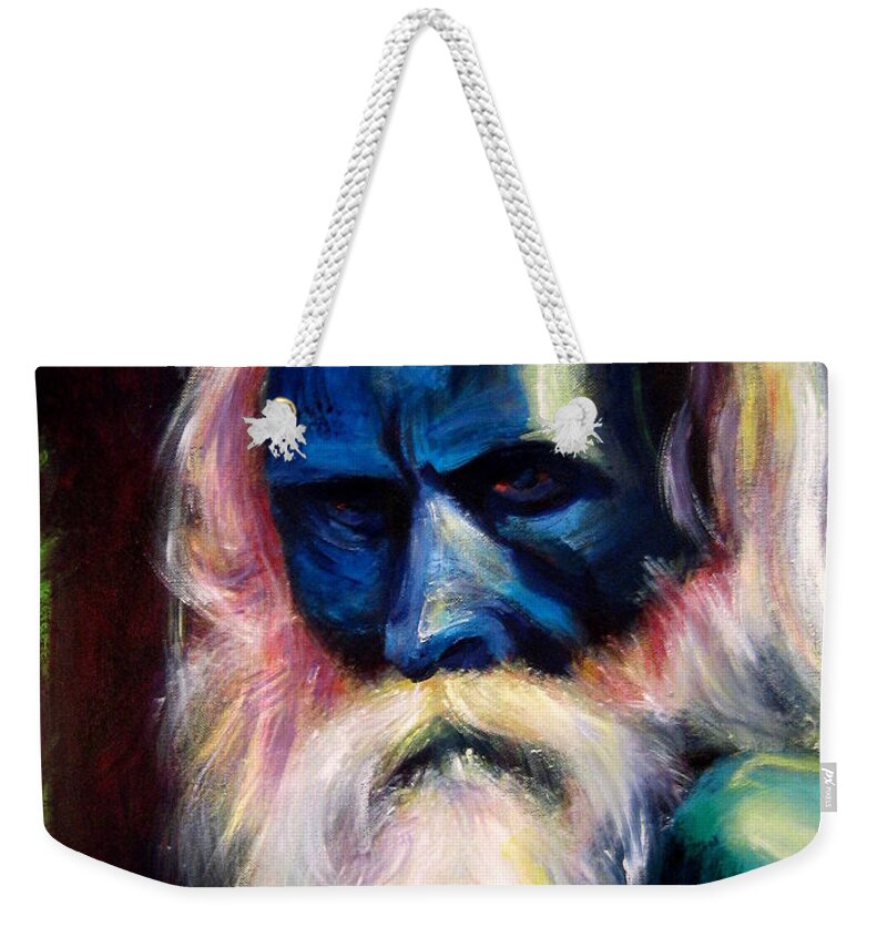 Man Weekender Tote Bag featuring the painting Maker by Jason Reinhardt