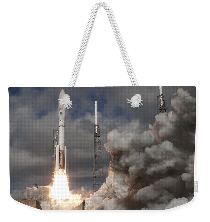 Science Weekender Tote Bag featuring the photograph Mars Science Laboratory Rover Curiosity by NASA Scott Andrews Canon