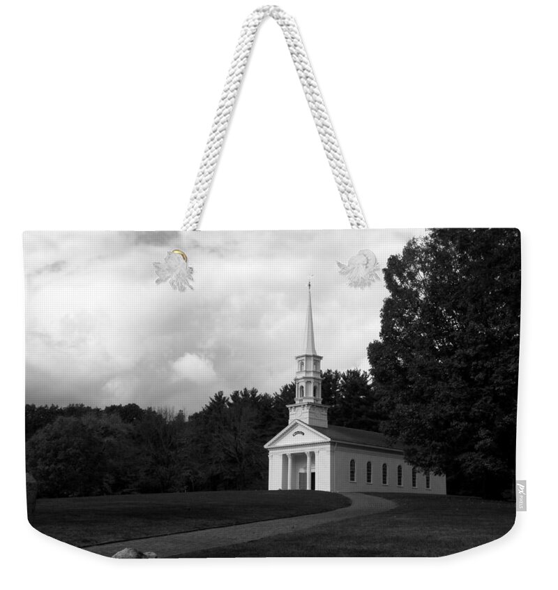 Martha Weekender Tote Bag featuring the photograph Martha Mary Chapel USA by Kim Galluzzo Wozniak