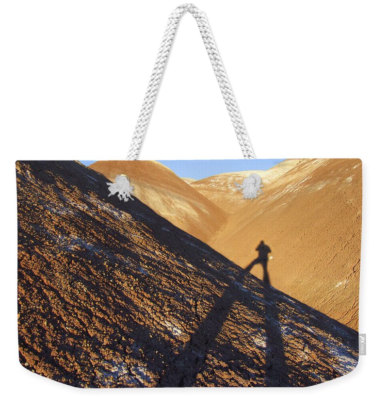Shadow Weekender Tote Bag featuring the photograph Me and My Shadow - Utah by Mike McGlothlen