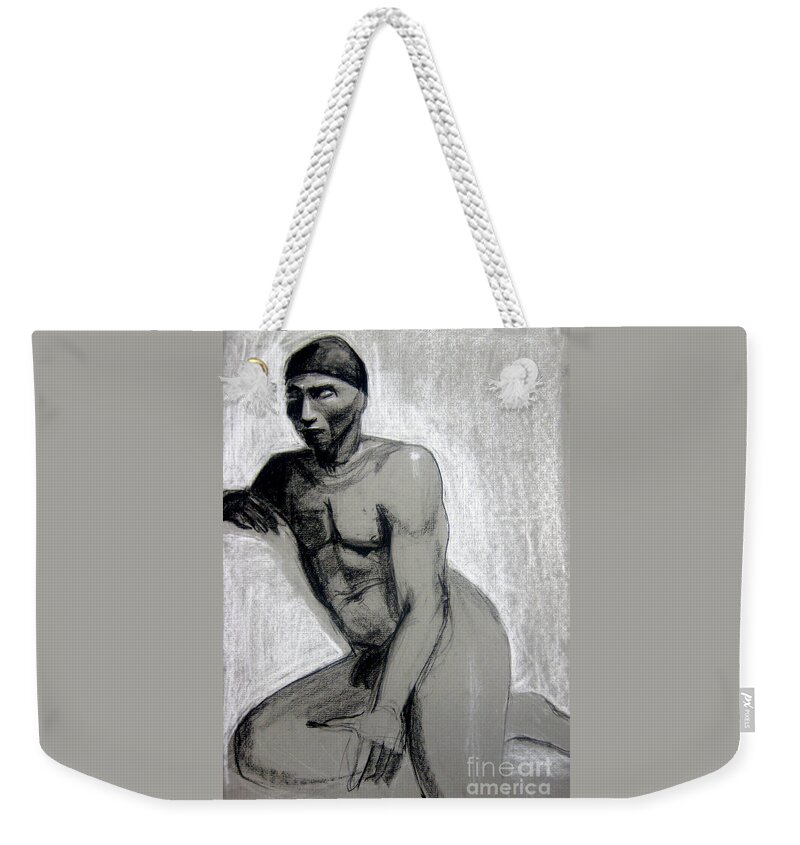 African Weekender Tote Bag featuring the drawing Meditations by G Wilson