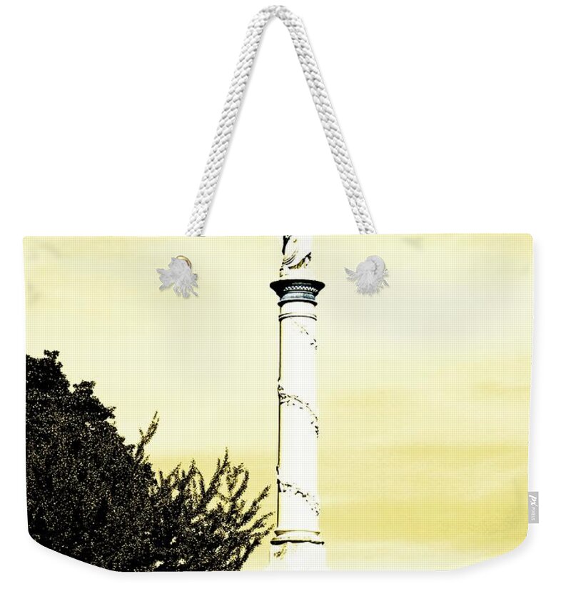 Cemetary Weekender Tote Bag featuring the photograph Message by Lizi Beard-Ward