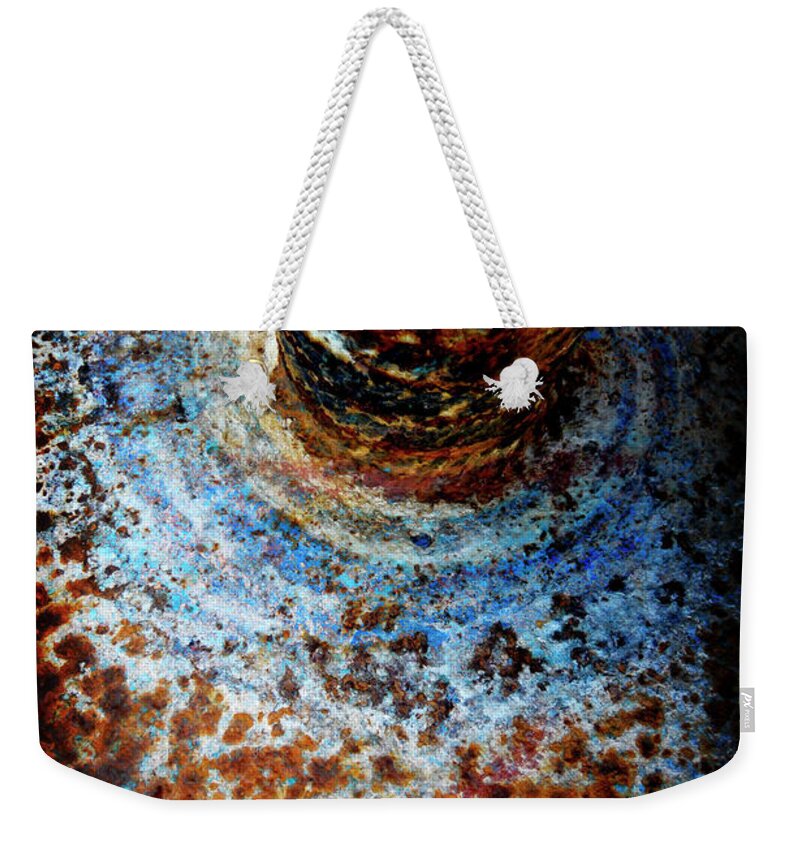 Metal Weekender Tote Bag featuring the photograph Metallic Fluid by Pedro Cardona Llambias