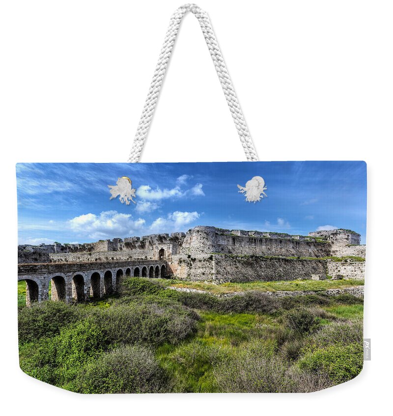 Ancient Weekender Tote Bag featuring the photograph Methoni - Greece by Constantinos Iliopoulos