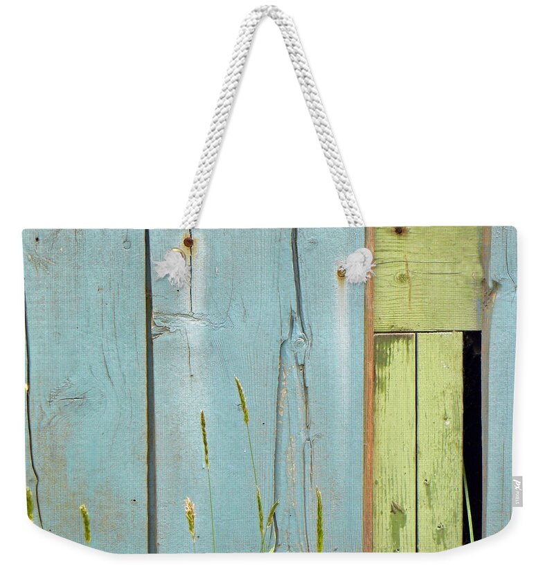 Abstract Weekender Tote Bag featuring the photograph Missing Link by Pamela Patch