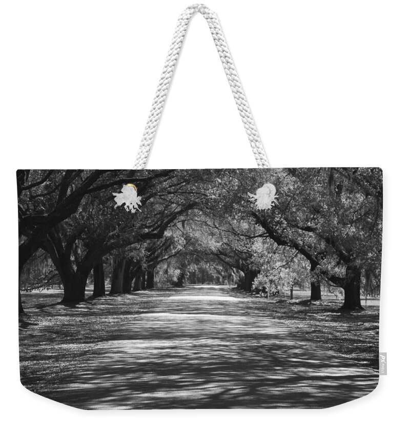 Mobley Weekender Tote Bag featuring the photograph Mobley Oaks by Jean Macaluso