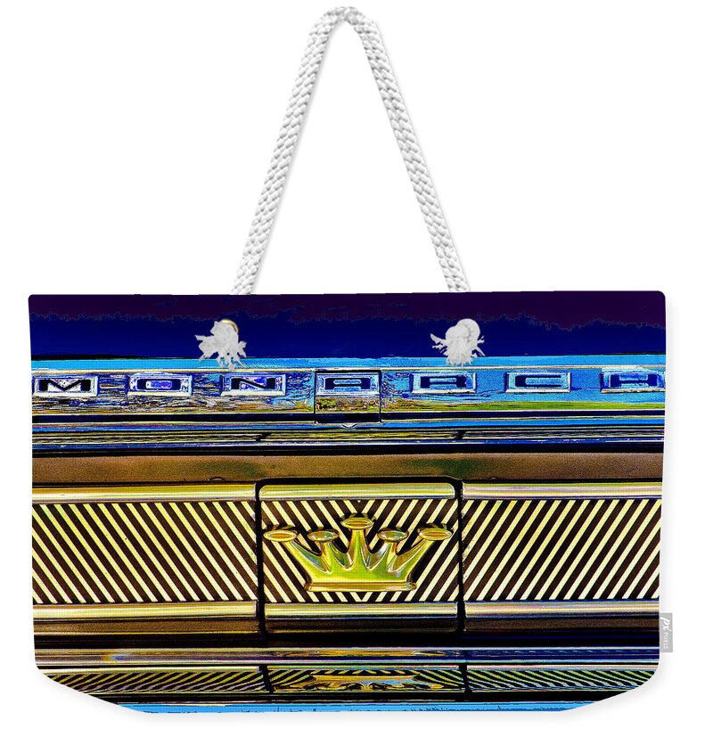 Cars Weekender Tote Bag featuring the photograph Monarch by Burney Lieberman