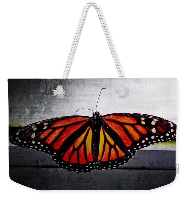 Monarch Weekender Tote Bag featuring the photograph Monarch by Julia Wilcox