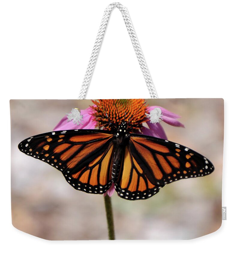 Monarch Weekender Tote Bag featuring the photograph Monarch by Ronald Grogan