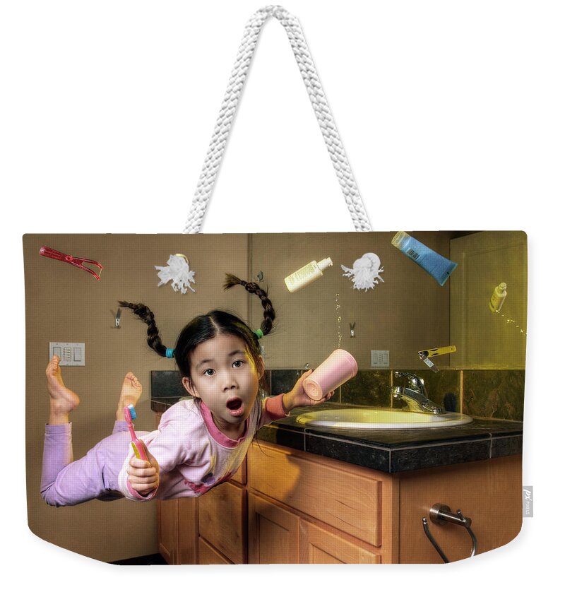Portrait Weekender Tote Bag featuring the photograph Morning surprise by William Lee