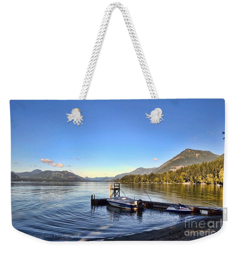Mountains Weekender Tote Bag featuring the photograph Mornings in British Columbia by Traci Cottingham