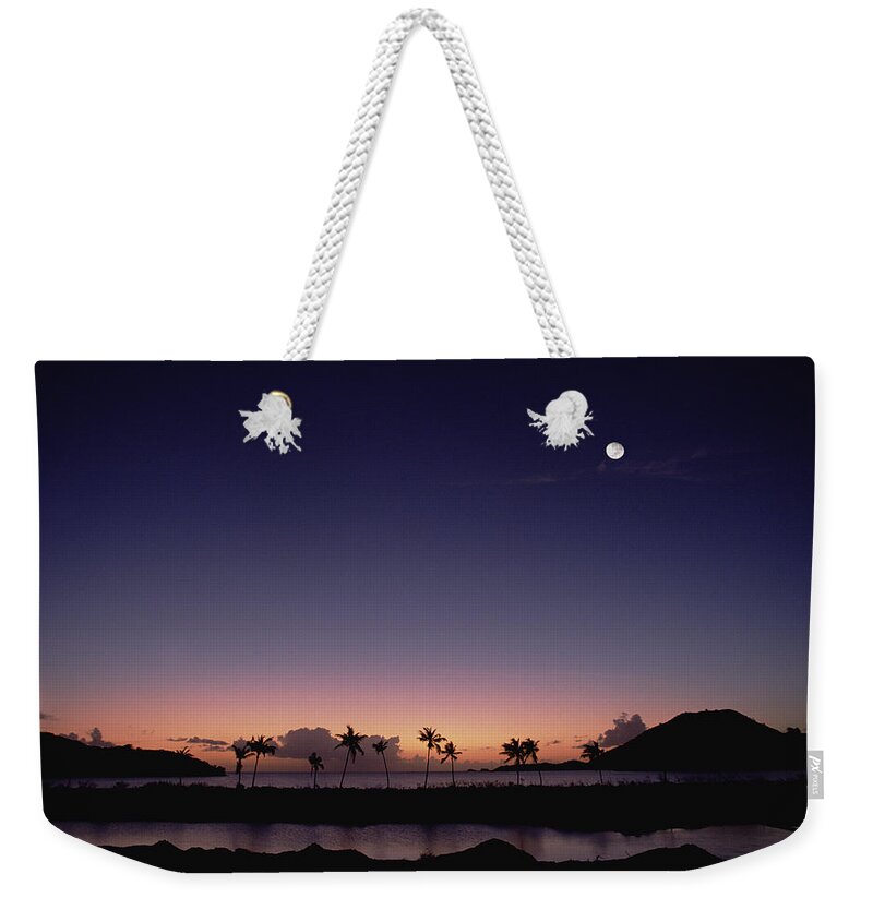 Mp Weekender Tote Bag featuring the photograph Mosquito Cove At Dusk, Antigua by Gerry Ellis