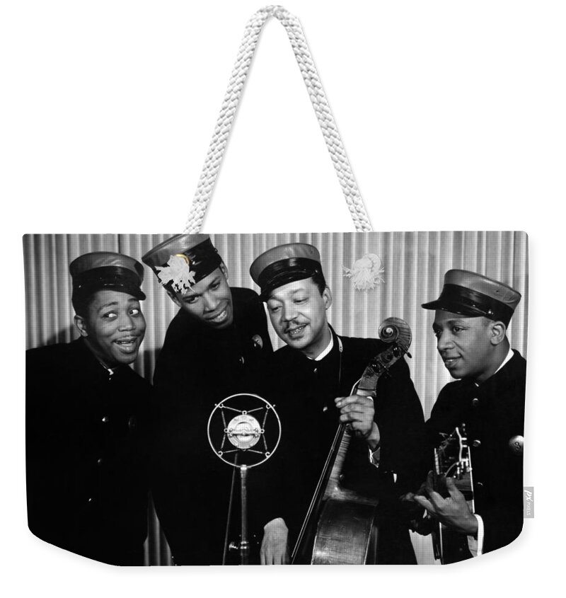 1930s Weekender Tote Bag featuring the photograph Music: The Ink Spots by Granger