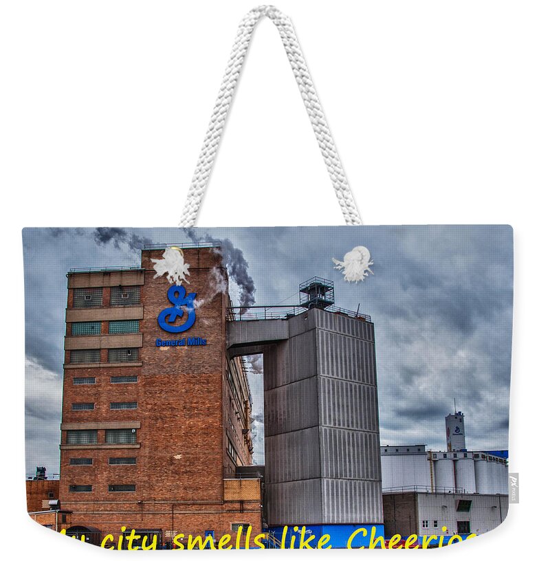 Buffalo Weekender Tote Bag featuring the photograph My City Smells Like Cheerios by Guy Whiteley