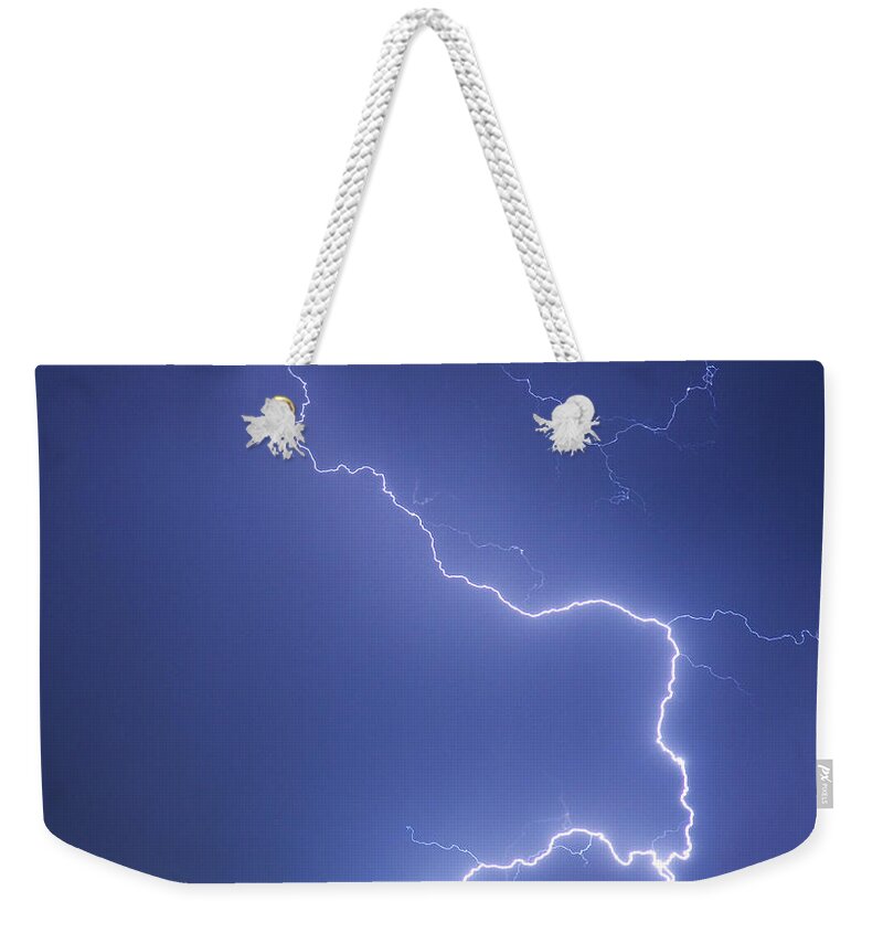 City Weekender Tote Bag featuring the photograph Nature Strikes by James BO Insogna