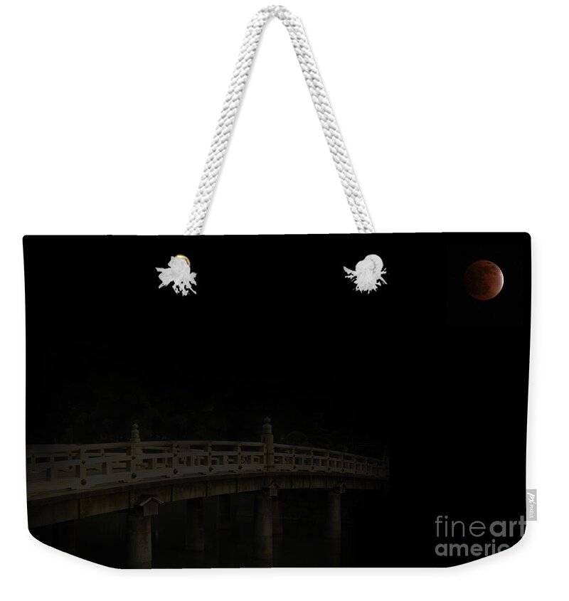 Moon Weekender Tote Bag featuring the photograph Night Wonders by Eena Bo