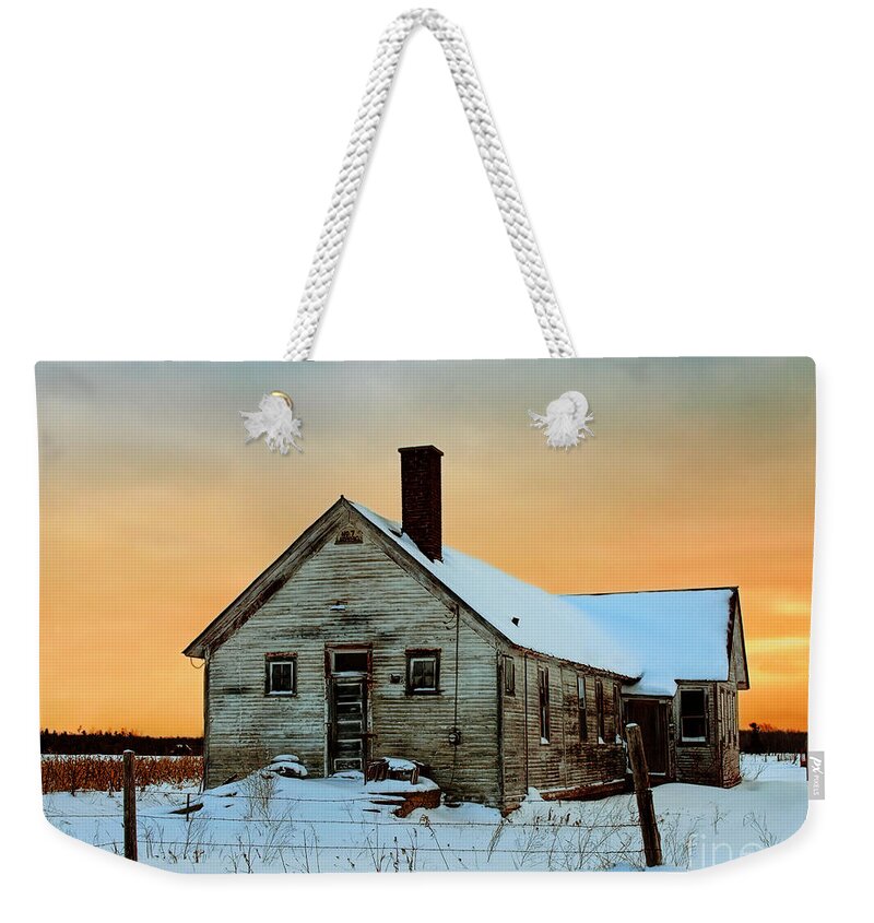 Farm Weekender Tote Bag featuring the photograph No. 7 County Line Road by Terry Doyle