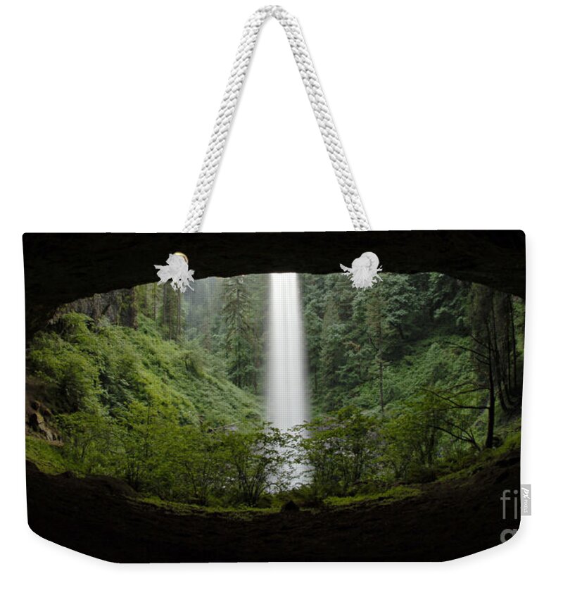 North Falls Weekender Tote Bag featuring the photograph North Falls Oregon 2 by Bob Christopher