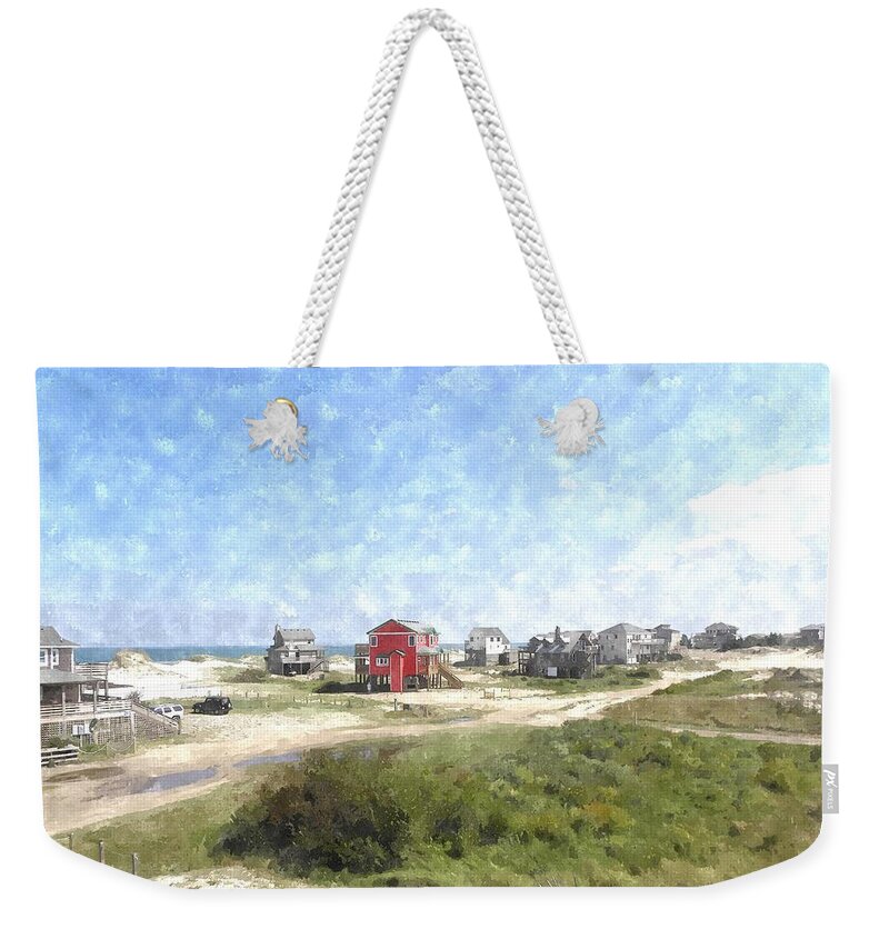 Beach Weekender Tote Bag featuring the photograph North Swan NC beach rentals by Kim Galluzzo