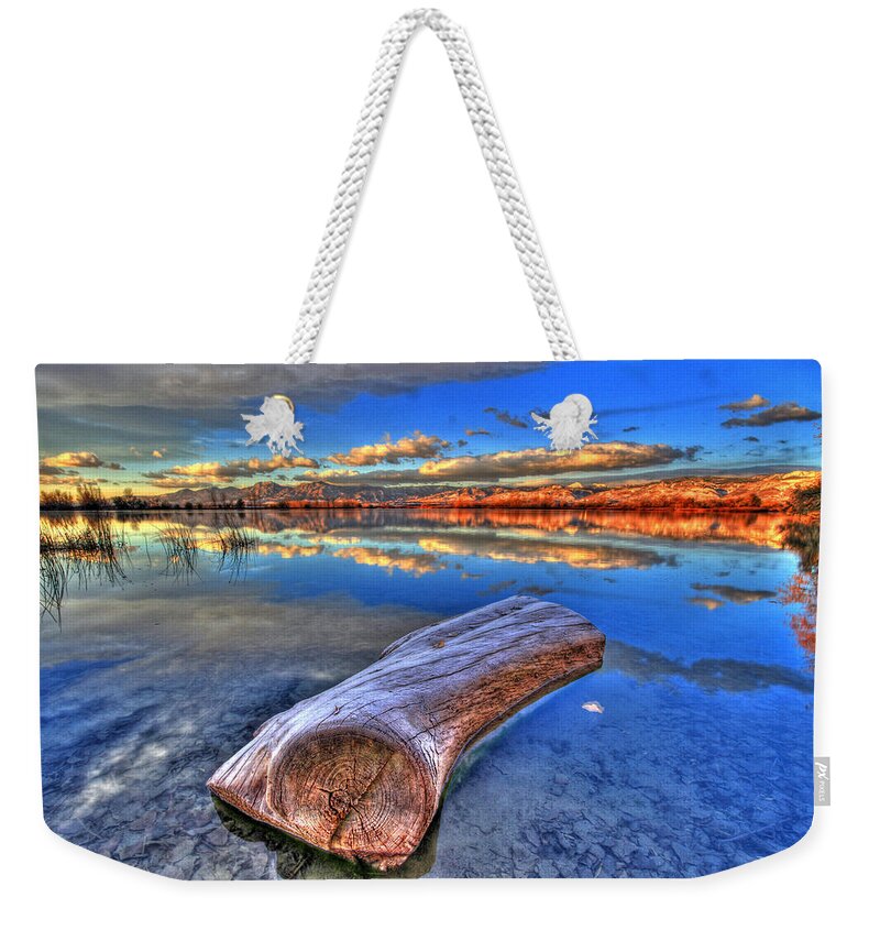 October Weekender Tote Bag featuring the photograph October Sunrise by Scott Mahon