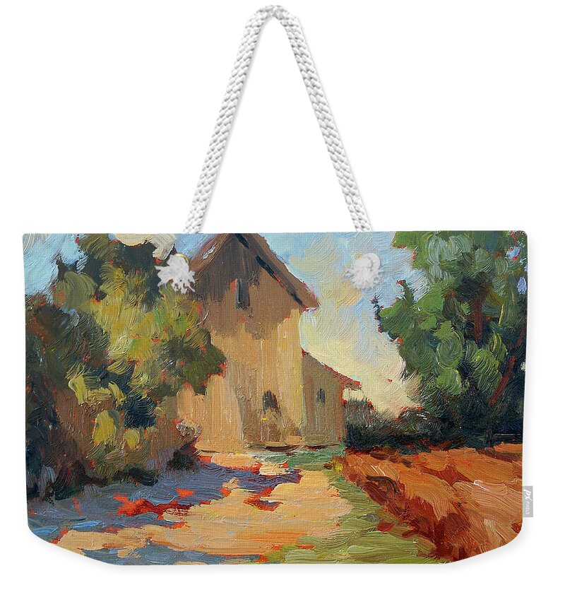 Old Mill Weekender Tote Bag featuring the painting Old Mill Provence by Diane McClary