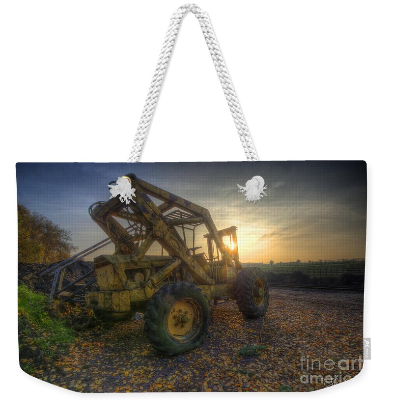 Art Weekender Tote Bag featuring the photograph Oldskool Forklift by Yhun Suarez
