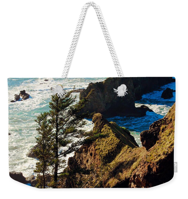 Beaches Weekender Tote Bag featuring the photograph Oregon Coast by Athena Mckinzie