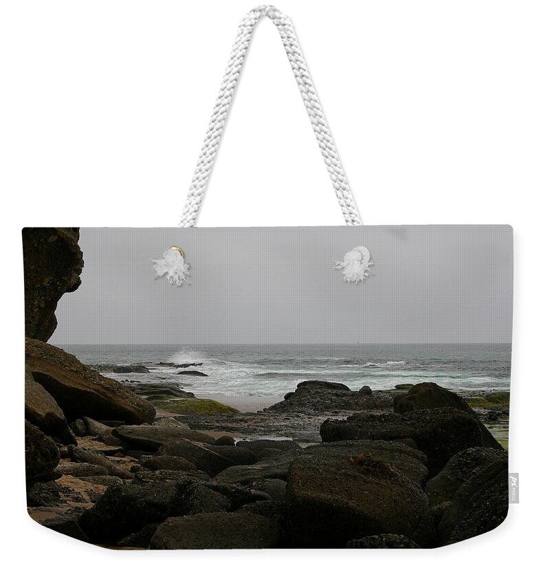 Pacific Weekender Tote Bag featuring the photograph Pacific Coast by Karen Harrison Brown