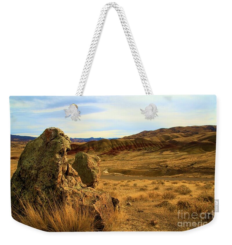 John Day Fossil Beds Weekender Tote Bag featuring the photograph Painted Afternoon by Adam Jewell