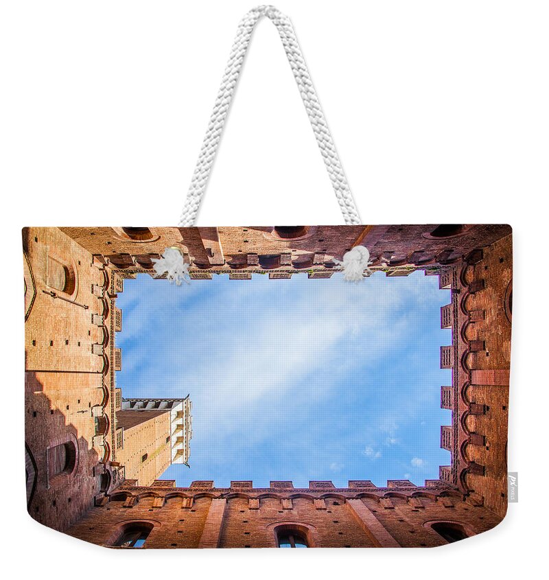 Siena Weekender Tote Bag featuring the photograph Palazzo Pubblico by Ralf Kaiser