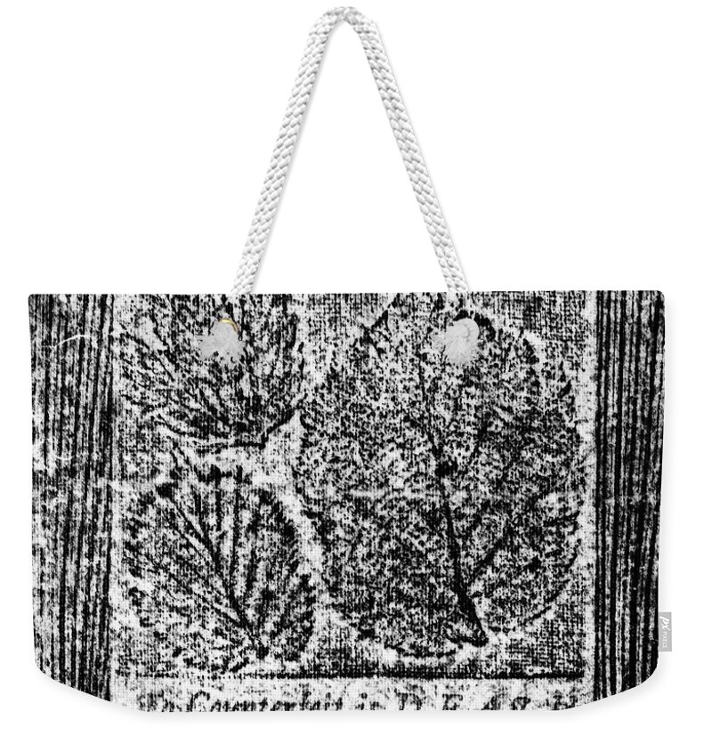1759 Weekender Tote Bag featuring the photograph Paper Currency, 1759 by Granger
