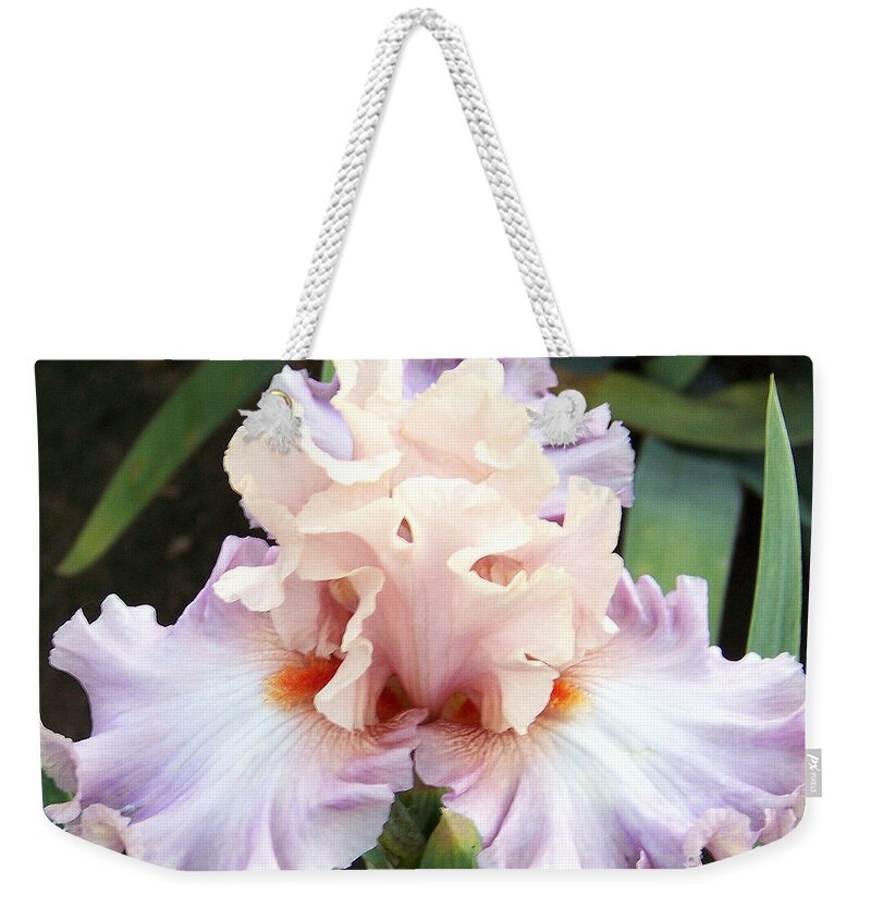 Iris Weekender Tote Bag featuring the photograph Pastel Variations by Dorrene BrownButterfield