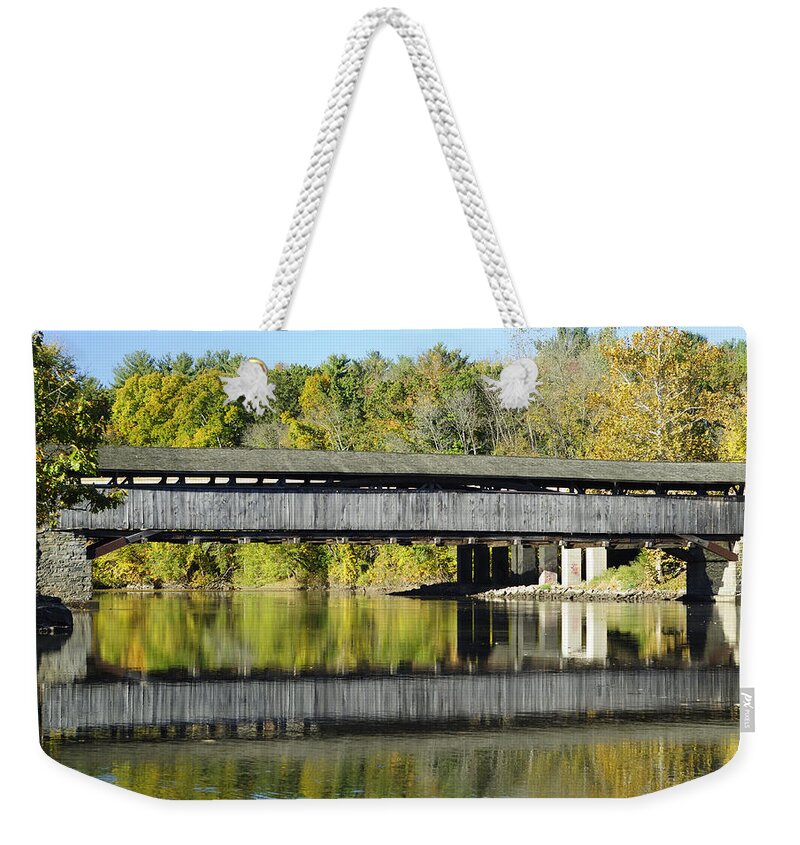 Bridge Weekender Tote Bag featuring the photograph Perrine's Covered Bridge by Luke Moore