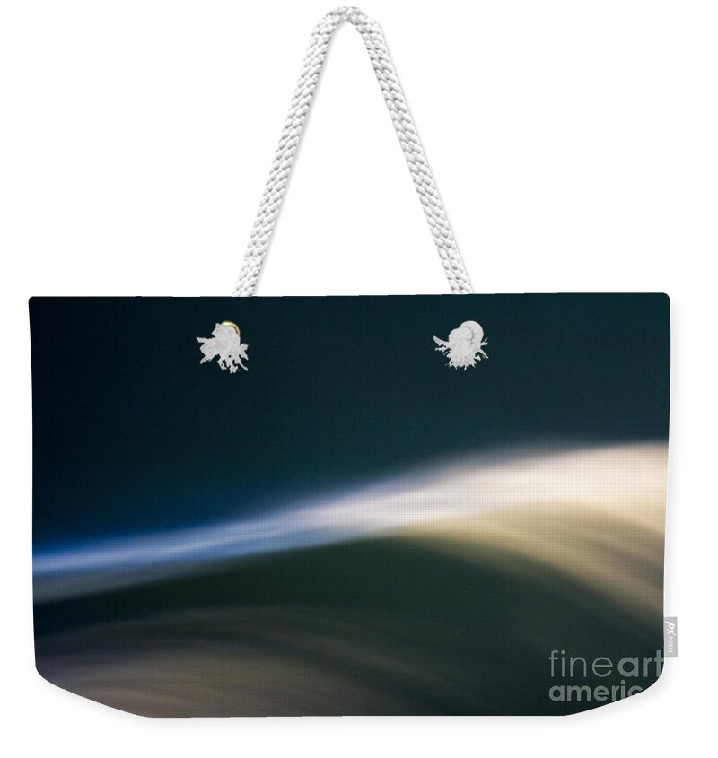 Clare Bambers Weekender Tote Bag featuring the photograph Phosphorescence Wave by Clare Bambers