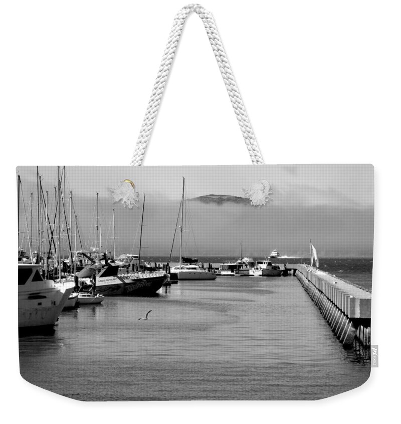 Landscape Weekender Tote Bag featuring the photograph Pier 39 by Jean Macaluso