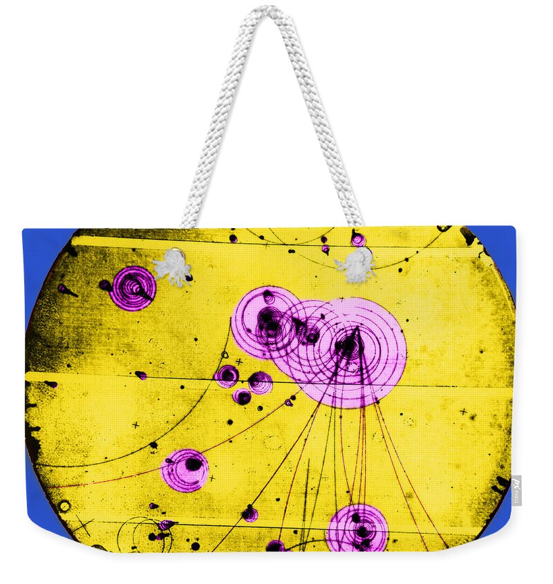 History Weekender Tote Bag featuring the photograph Proton-photon Collision by Omikron