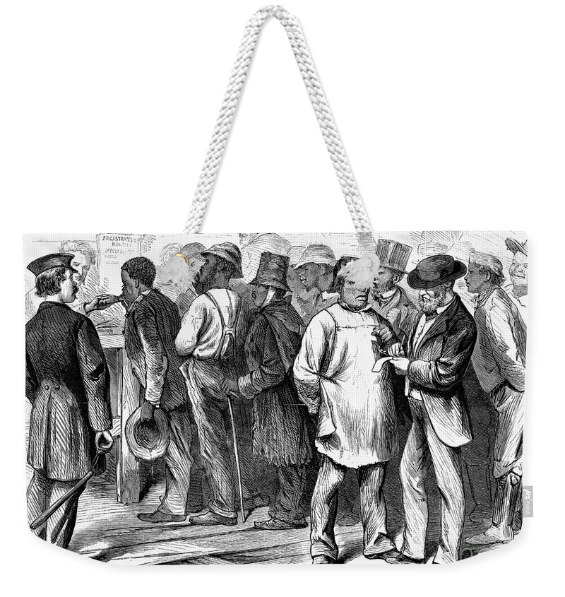 1870 Weekender Tote Bag featuring the photograph Reconstruction, 1870 by Granger