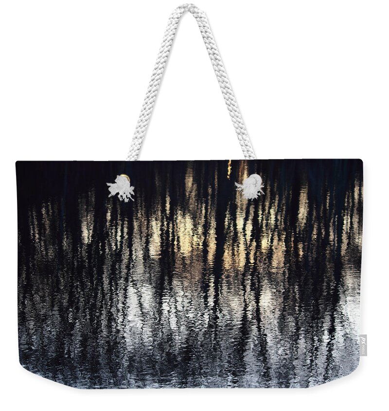 Abstract Weekender Tote Bag featuring the photograph Reflections by Andrew Pacheco