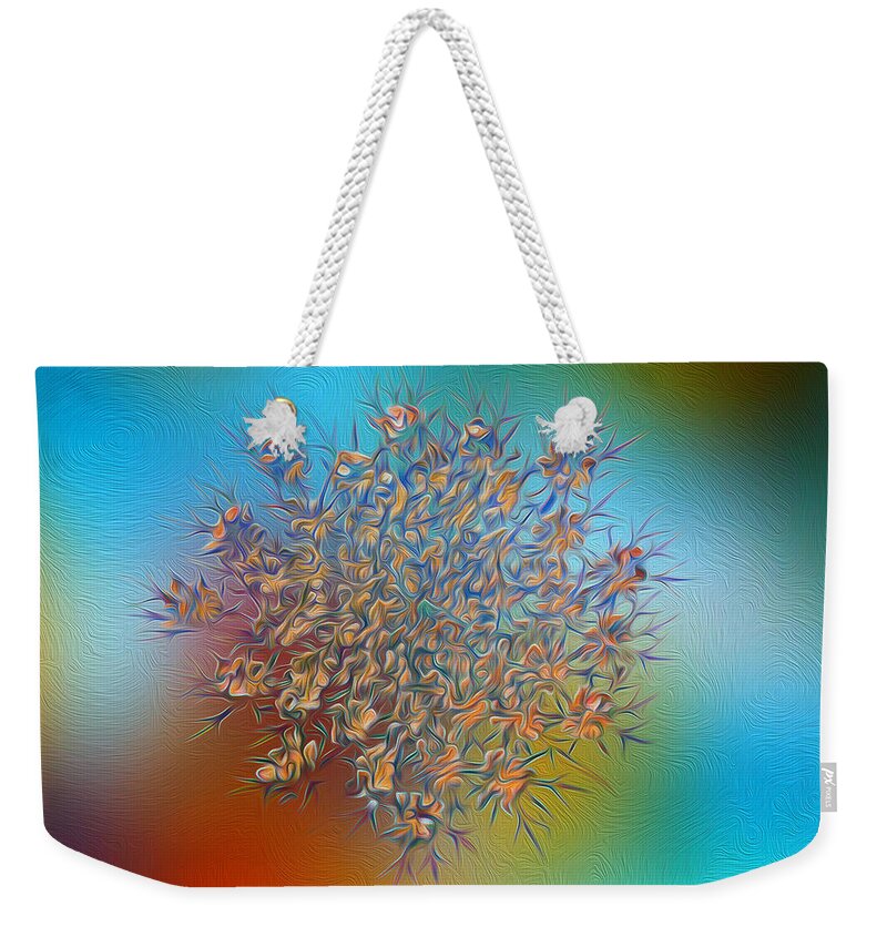 Plant Weekender Tote Bag featuring the photograph Reticulated Glory by Bill and Linda Tiepelman