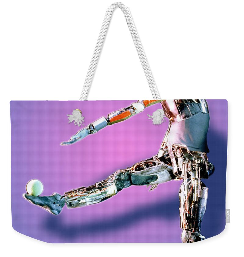 Android Weekender Tote Bag featuring the photograph Robot Mannequin by DOE and Science Source