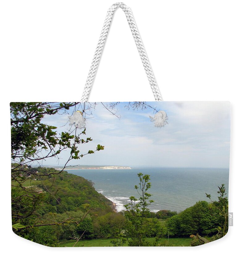Isle Weekender Tote Bag featuring the photograph Sandown on Isle of Wight by Carla Parris