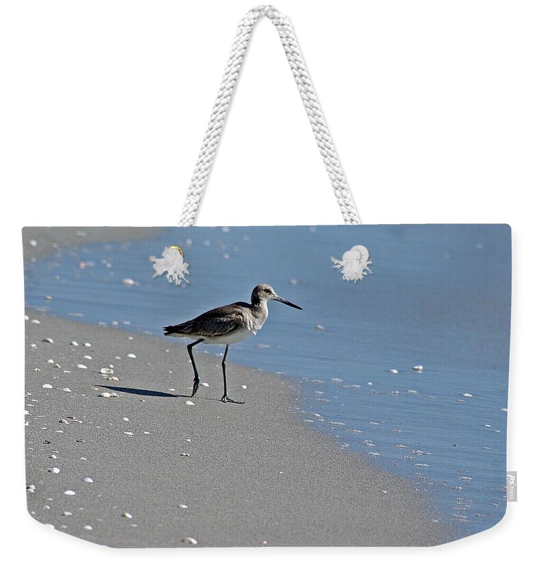 Sandpiper Weekender Tote Bag featuring the photograph Sandpiper 2 by Joe Faherty