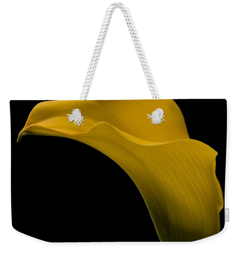 Calla Lily Weekender Tote Bag featuring the photograph Sensuous Curves by Susan Candelario