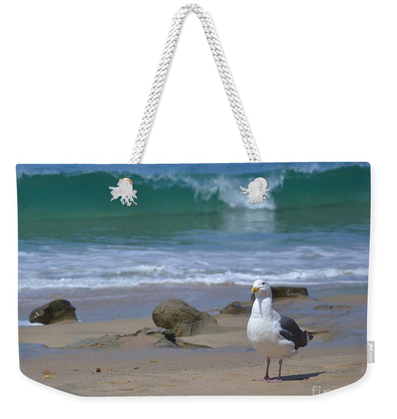 Surf Weekender Tote Bag featuring the photograph Seriously by Suzette Kallen