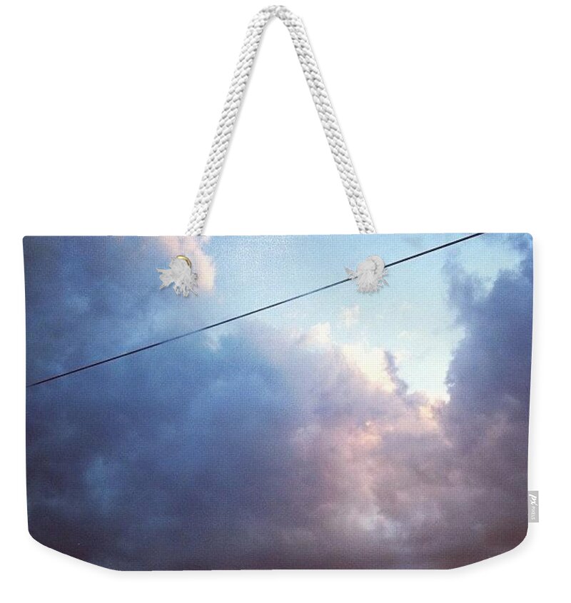  Weekender Tote Bag featuring the photograph Sky Right Now by Katie Cupcakes