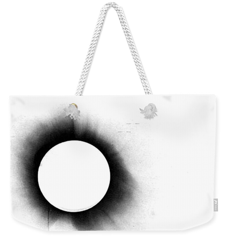 Negative Weekender Tote Bag featuring the photograph Solar Eclipse, 1919, Negative Image by Science Source