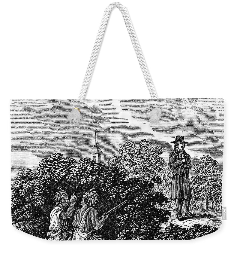 18th Century Weekender Tote Bag featuring the photograph Solomon Stoddard by Granger