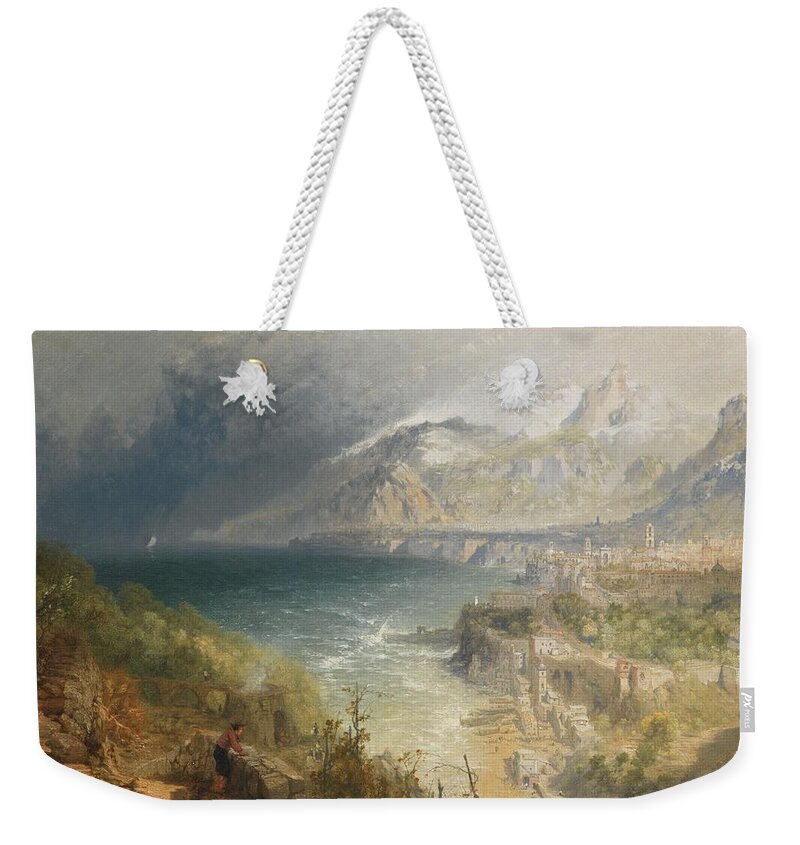 Marina Grande Weekender Tote Bag featuring the painting Sorrento by JB Pyne
