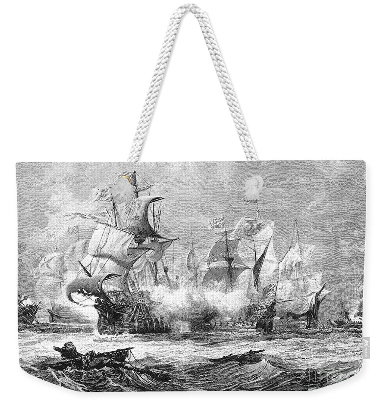 1588 Weekender Tote Bag featuring the photograph Spanish Armada, 1588 by Granger