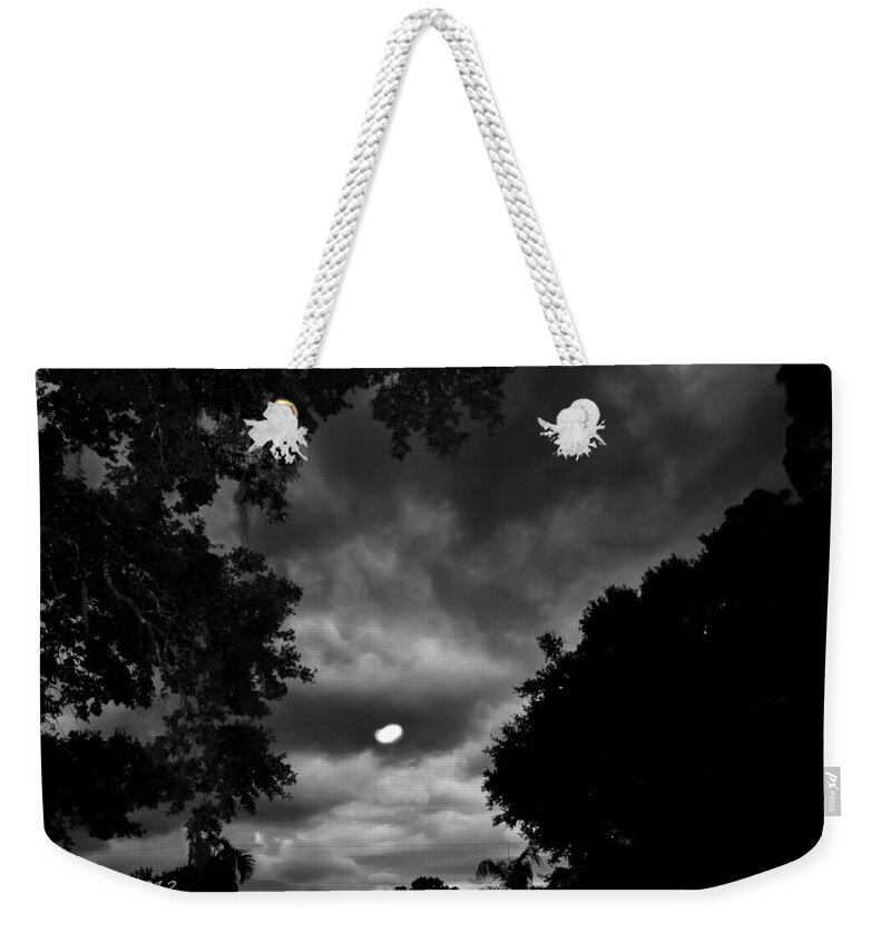 Clouds Weekender Tote Bag featuring the photograph Spooky Night by Shannon Harrington